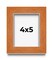4x5 Classic Picture Frame with UV-Resistant Acrylic & Acid Free Backing, Available in 4 Finishes - Black, Brown, Gold, and Silver